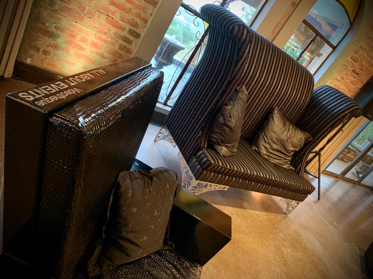 Black furniture gala dinner