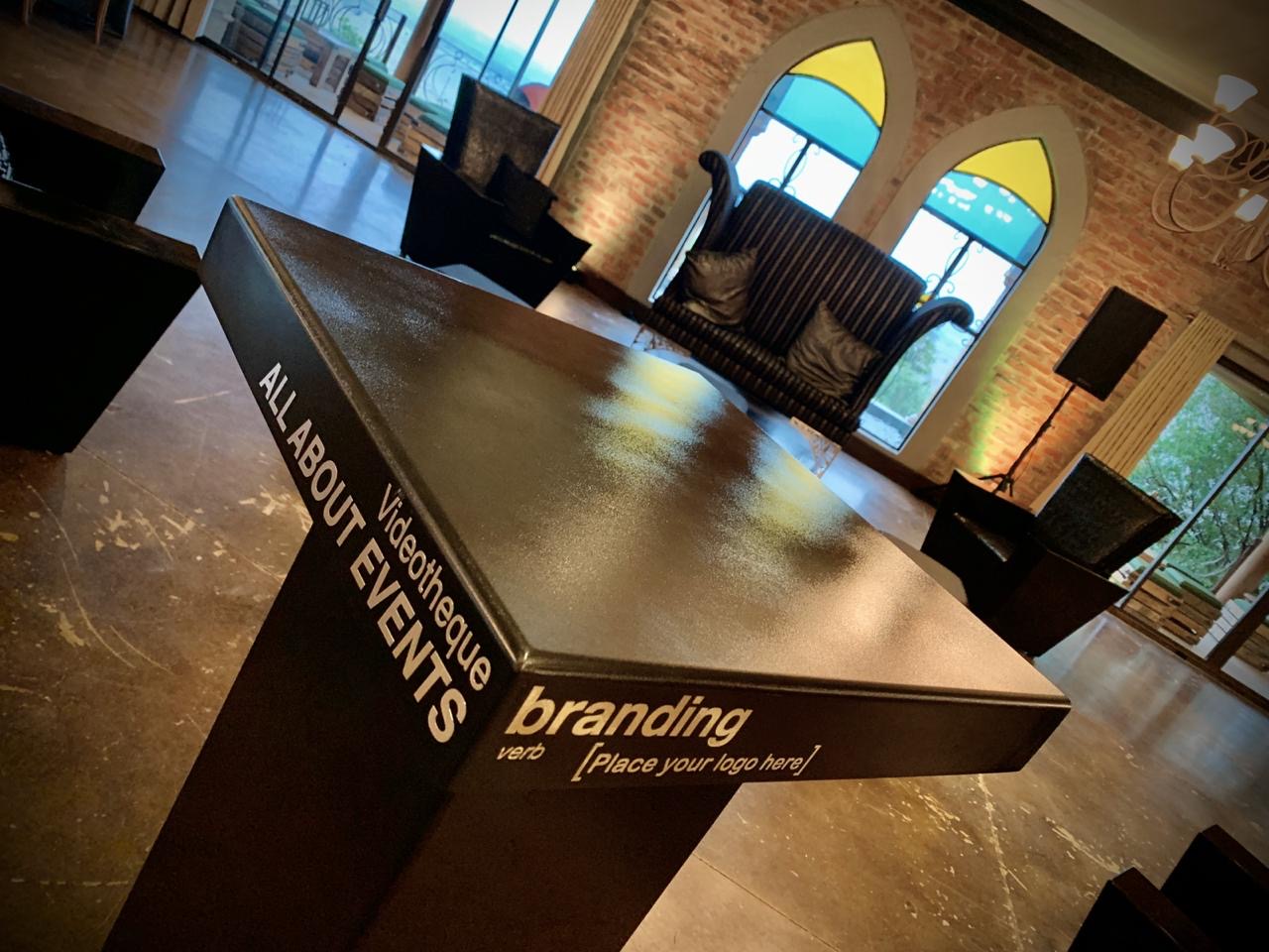 Black event seating hire