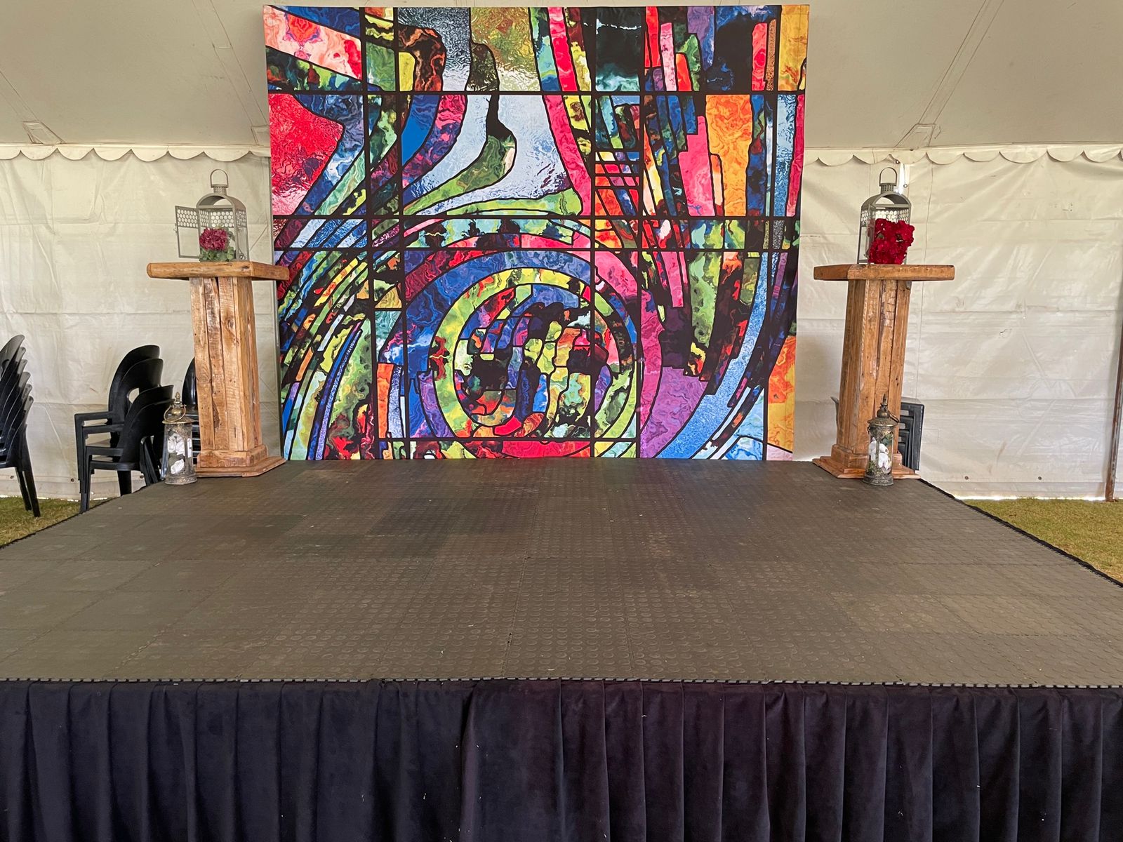 Presentation stage hire