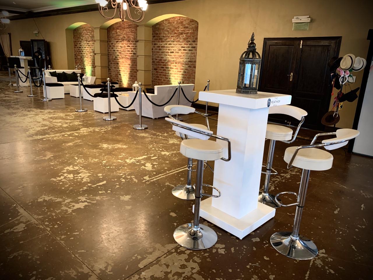 White furniture outdoor