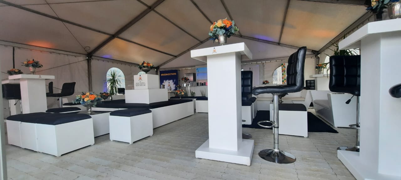 White furniture setup