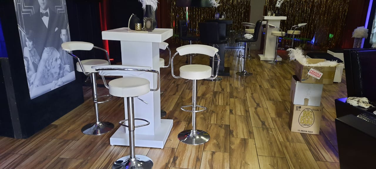 White furniture event venue