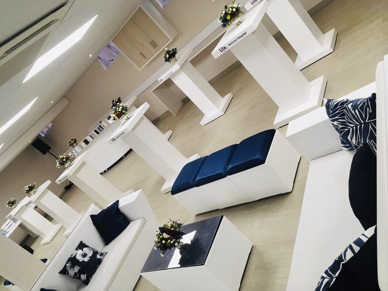 White furniture gala dinner