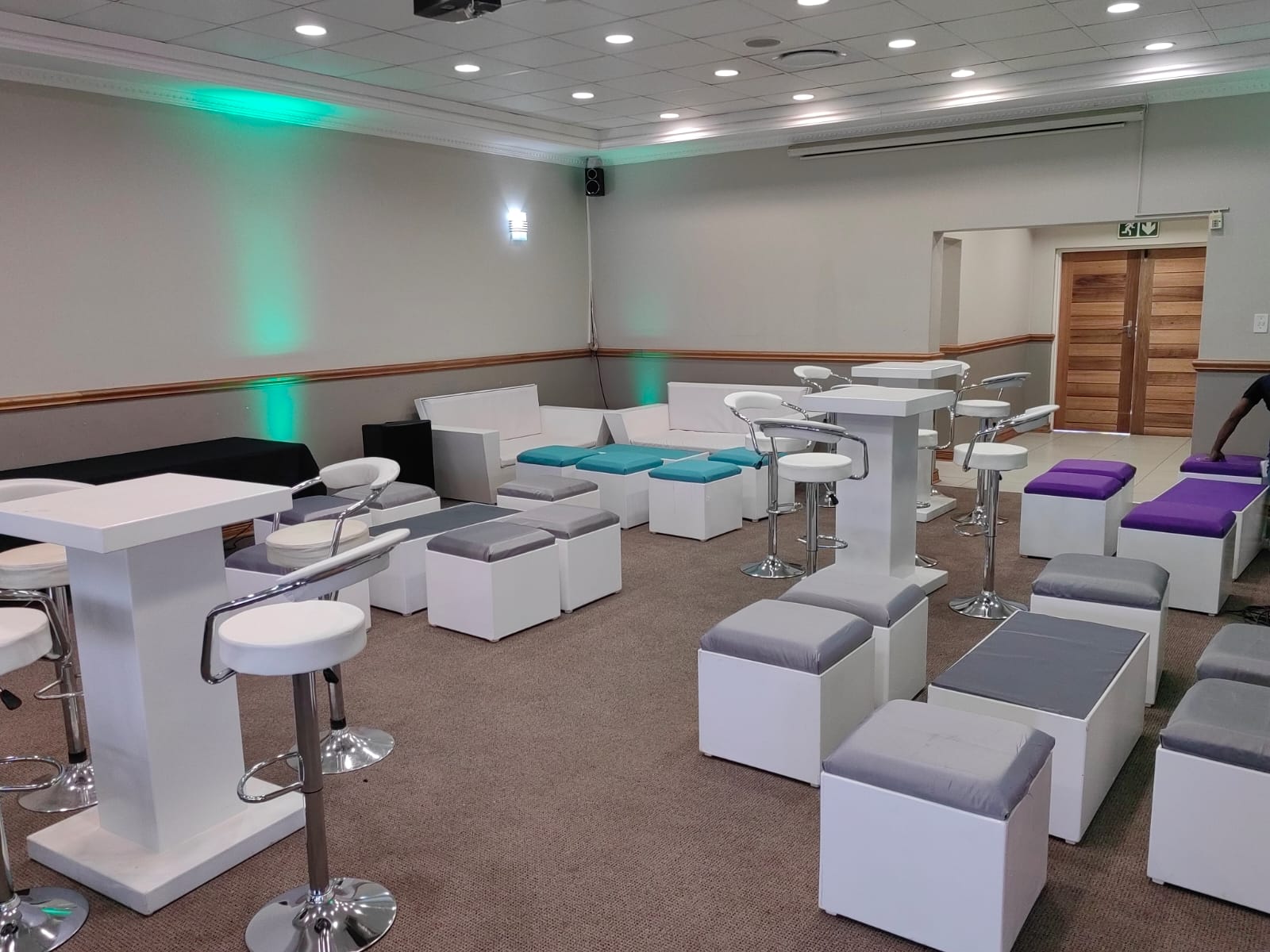 White furniture marquee