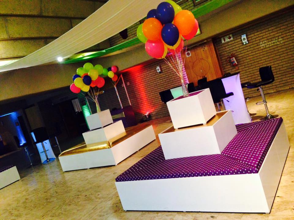 White furniture party hire