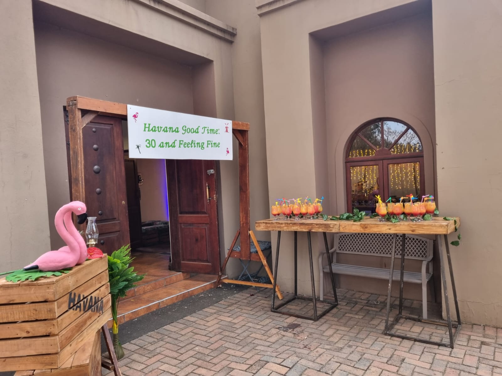 Wooden furniture hire function