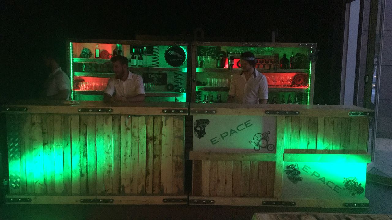 Wooden furniture event hire