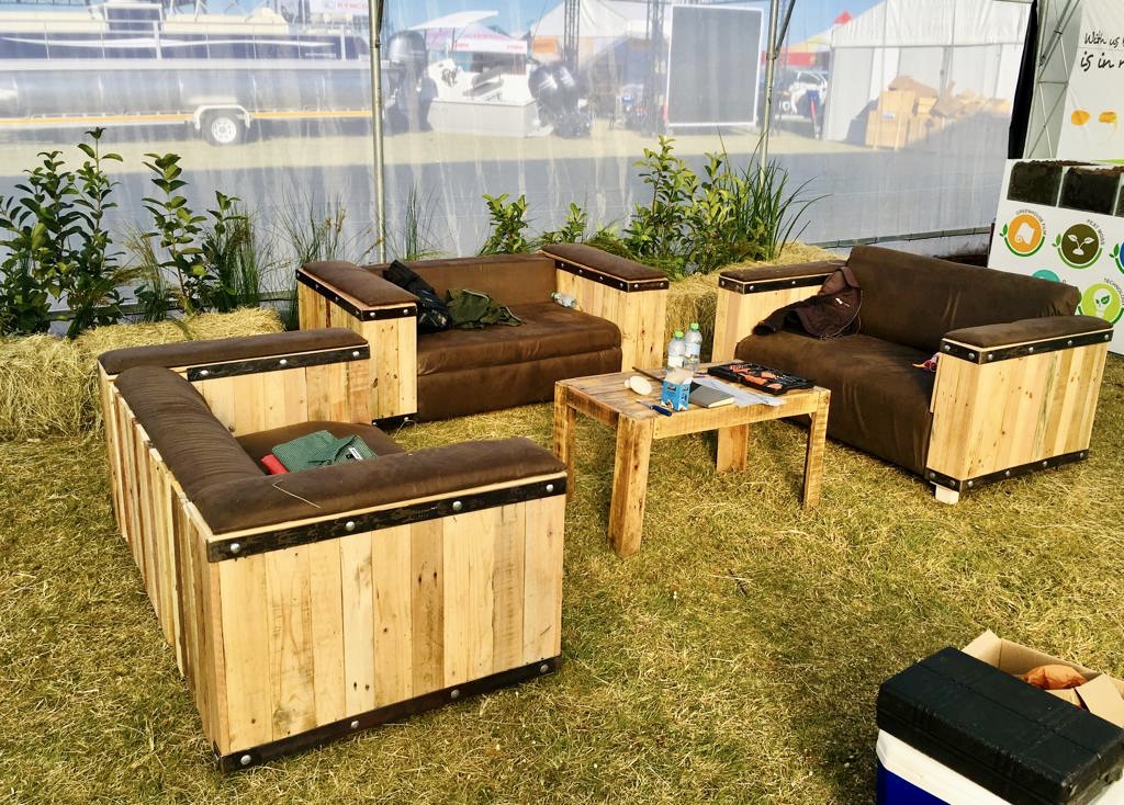 Wooden furniture outdoor